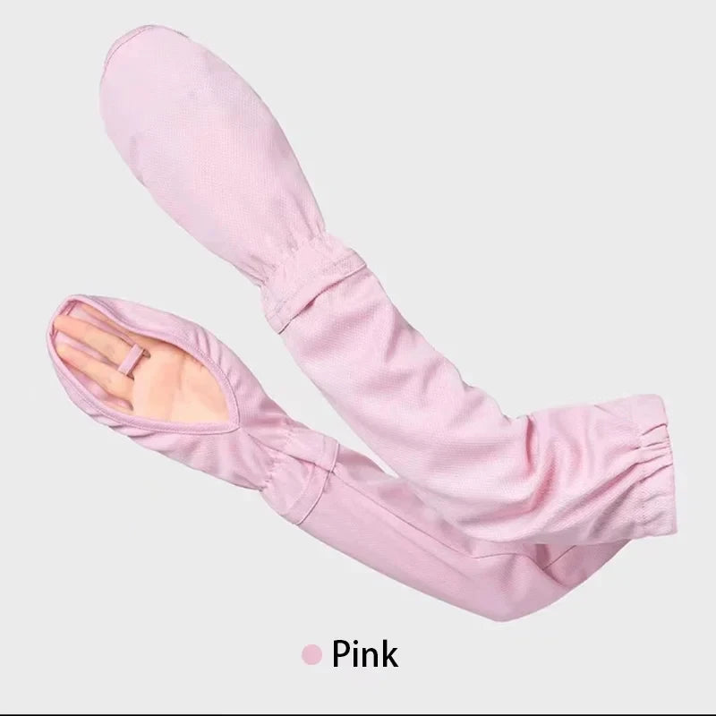 Anti-Sunburn Sleeve Summer Uv Solar Arm Sleeves Women'S Driving Sun Protection Long Sleeve Anti-Uv Cycling Sleeves Loose