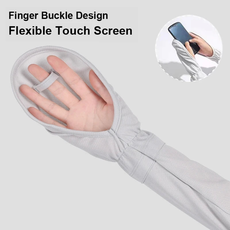 Anti-Sunburn Sleeve Summer Uv Solar Arm Sleeves Women'S Driving Sun Protection Long Sleeve Anti-Uv Cycling Sleeves Loose