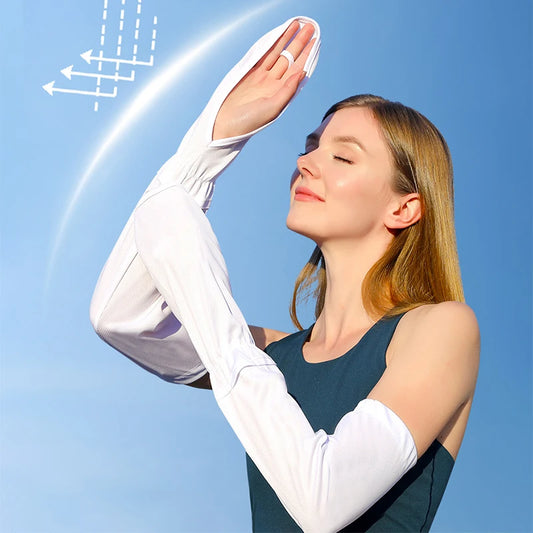 Anti-Sunburn Sleeve Summer Uv Solar Arm Sleeves Women'S Driving Sun Protection Long Sleeve Anti-Uv Cycling Sleeves Loose